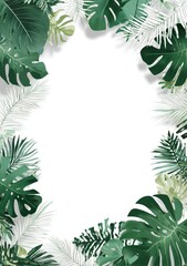 Tropical leaf frame (2)