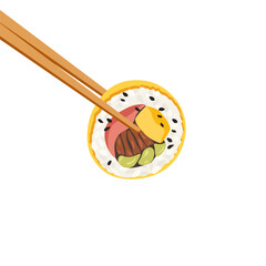 Egg roll kimbap, egg roll sushi