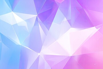 Abstract geometric pattern of translucent, pastel-colored polygons
