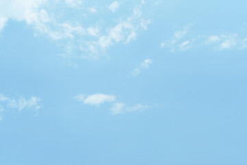 Fantastic soft white clouds against blue sky background.