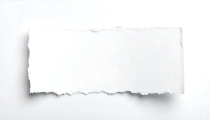 Torn white paper
