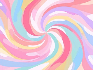 Abstract swirl pattern of pastel colors