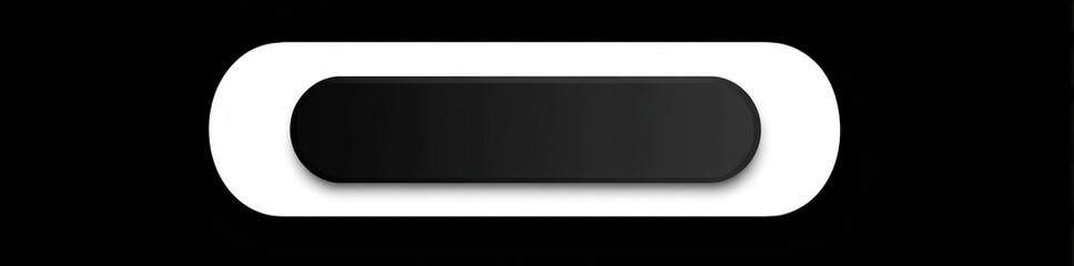 Simple oval shape with a dark gray/black center, surrounded by a white border