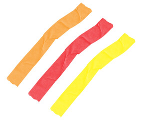 Colorful Masking Tape Isolated on Transparent Background