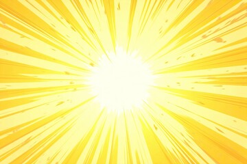 Obraz premium Radiant yellow burst, radiating outwards from central white