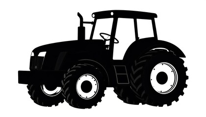 Obraz premium Tractor silhouette (4)