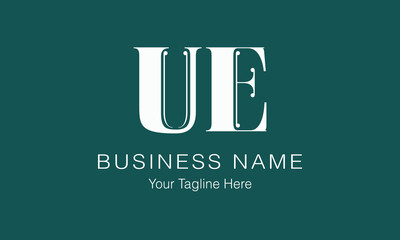 UE U ue initial logo | initial based abstract modern minimal creative logo, vector template image. luxury logotype logo, real estate homie logo. typography logo. initials logo