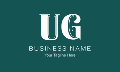 UG U ug initial logo | initial based abstract modern minimal creative logo, vector template image. luxury logotype logo, real estate homie logo. typography logo. initials logo