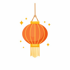  lampion flat isolated