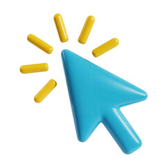 Engage your audience with a dynamic 3D cursor, perfect for highlighting calls to action and creating interactive digital experiences, enhancing user interface design