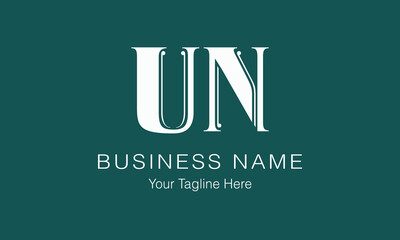 UN U un initial logo | initial based abstract modern minimal creative logo, vector template image. luxury logotype logo, real estate homie logo. typography logo. initials logo