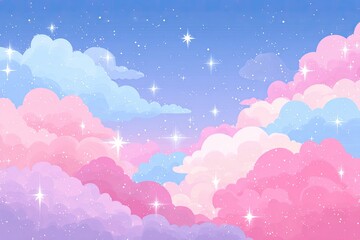 Pastel cloudscape at dawn/dusk (1)