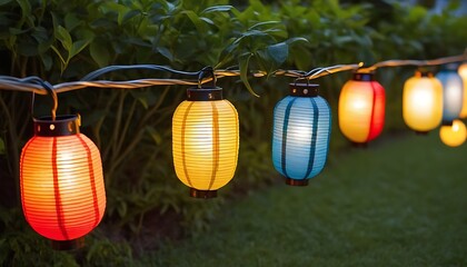  Chinese Lantern Solar String Lights,created with generative ai