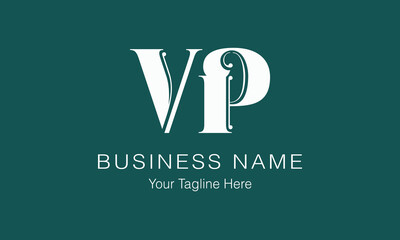 VP V vp initial logo | initial based abstract modern minimal creative logo, vector template image. luxury logotype logo, real estate homie logo. typography logo. initials logo