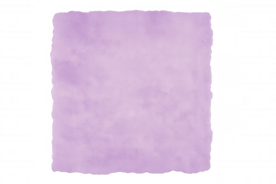 Crumpled purple watercolor paper featuring ragged edges, resting on transparent backdrop with ample creative space - Powered by Adobe