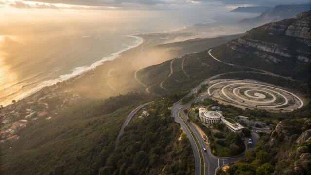 Coastal Road with Spiral Turn