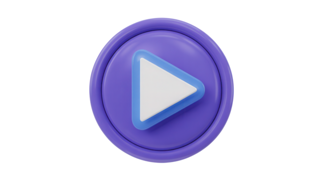 Start your project with this eye-catching play button, perfect for app interfaces and website designs, adding a touch of modern flair to your digital presence today