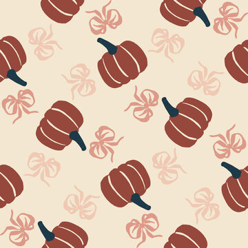 Halloween theme seamless pattern. Perfect for your printable craft supplies, like paper, gift wrap, fabric, or background