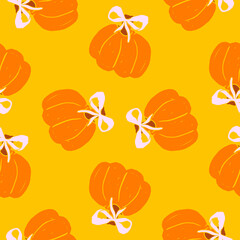 Halloween theme seamless pattern. Perfect for your printable craft supplies, like paper, gift wrap, fabric, or background