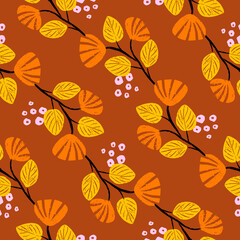 abstract botanical seamless pattern. perfect for your art supplies, printed it on fabric or paper or make background