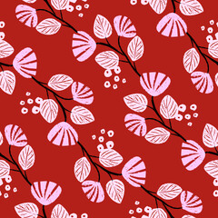 abstract botanical seamless pattern. perfect for your art supplies, printed it on fabric or paper or make background