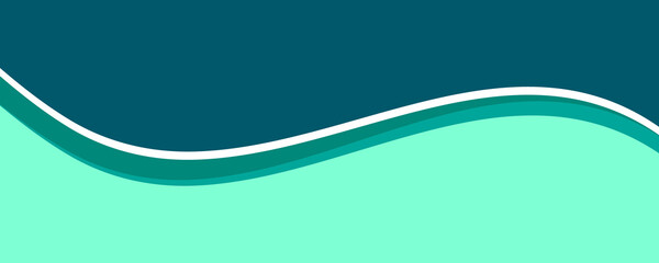 Abstract Blue Curved Business Background with White Space for Corporate Banner or Presentation	