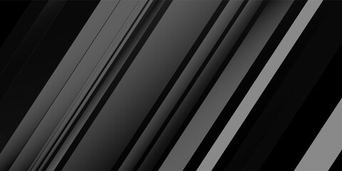 Obraz premium Simple abstract black background with rectangle lines. Black abstract geometric background. Modern shape concept. Dark abstract geometric background illustration