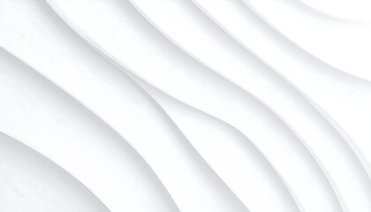 Abstract white undulating curves, creating a flowing, three-dimensional effect