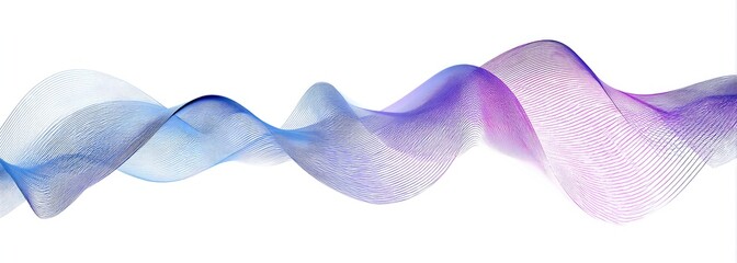 Abstract, flowing lines of soft, translucent color gradients