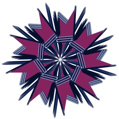 abstract floral ornamental mandala