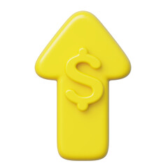 Upward financial trend icon