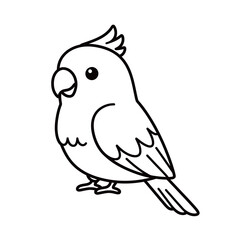 silhouette image of a parrot with a transparent background
