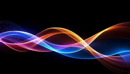 Abstract glowing wave design (1)