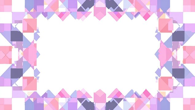 Abstract geometric frame