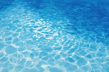 Obraz premium Azure water surface with sunlit ripples