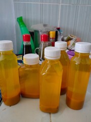 Traditional Jamu for Natural Wellness - Turmeric Herbal Drink - Jamu dari Kunyit - Herbal Jamu Made from Turmeric, Ginger, Lime, and Lemongrass