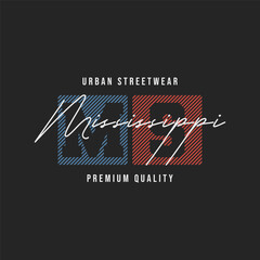 Mississippi streetwear graphic t shirt