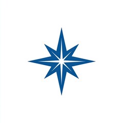 Obraz premium Cobalt blue starburst, radiating points