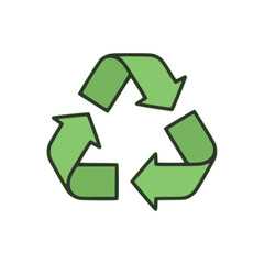 Obraz premium green recycle symbol