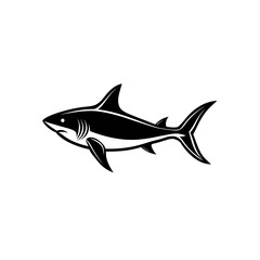 Fototapeta premium Shark Logo Icon Modern Black Vector for Esports, Branding, and Ocean Themes