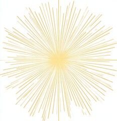 Obraz premium Golden burst radiating outward from a central point