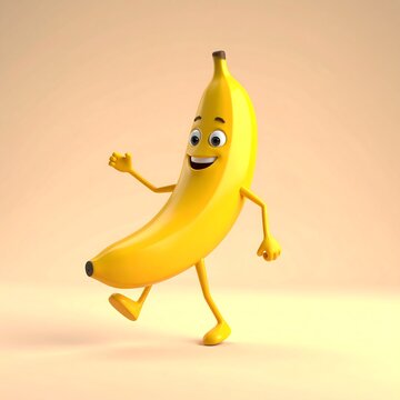 Animated banana character