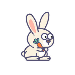 rabbit with a carrot