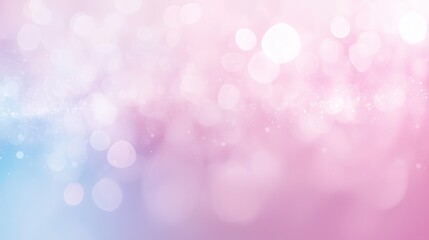 Fototapeta premium Blurred background featuring a soft gradient of pink, purple, blue, and orange, forming a seamless abstract pattern ideal for banners or wallpapers with vibrant yet gentle color transitions.