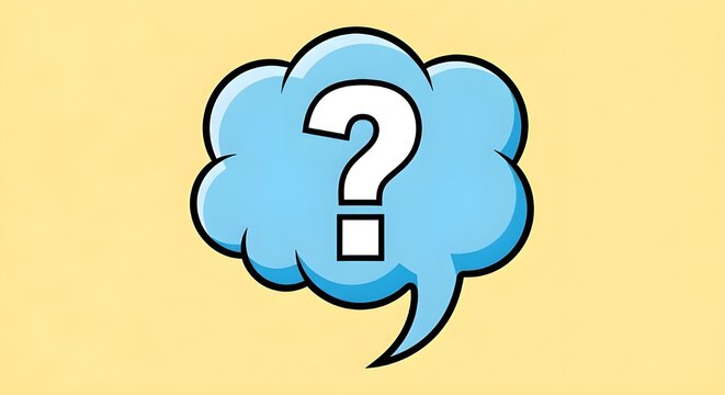 question mark with speech bubble