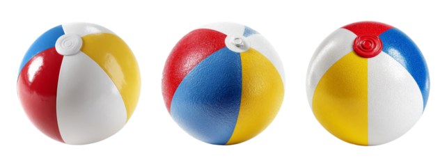 Colorful Beach Balls in Bright Summer Shades for Fun Activities