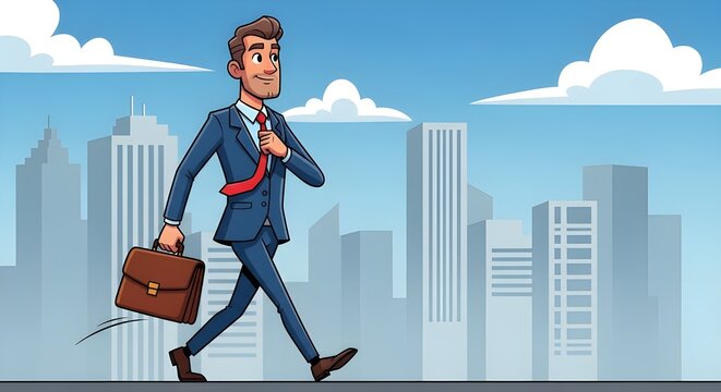 businessman with suitcase