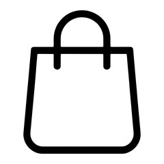 Shopping bag icon symbol commerce