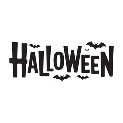 halloween Silhouette Vector Illustration T-shirt  Design