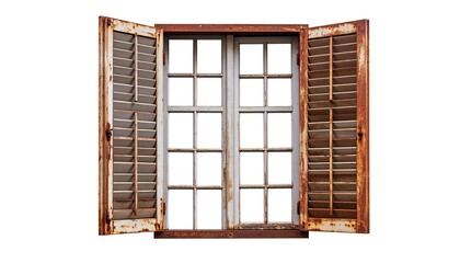 Rusty window shutters